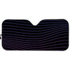 Blue And Purple EDM Wave Print Car Sun Shade