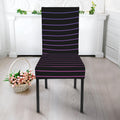 Blue And Purple EDM Wave Print Dining Chair Slipcover