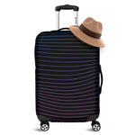 Blue And Purple EDM Wave Print Luggage Cover