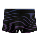 Blue And Purple EDM Wave Print Men's Boxer Briefs