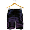 Blue And Purple EDM Wave Print Men's Shorts