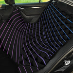 Blue And Purple EDM Wave Print Pet Car Back Seat Cover