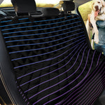 Blue And Purple EDM Wave Print Pet Car Back Seat Cover