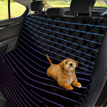 Blue And Purple EDM Wave Print Pet Car Back Seat Cover