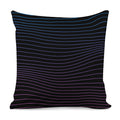 Blue And Purple EDM Wave Print Pillow Cover