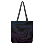 Blue And Purple EDM Wave Print Tote Bag