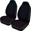 Blue And Purple EDM Wave Print Universal Fit Car Seat Covers