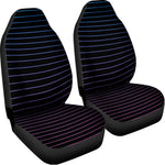 Blue And Purple EDM Wave Print Universal Fit Car Seat Covers