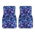 Blue And Purple Lightning Print Front Car Floor Mats