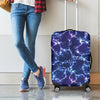 Blue And Purple Lightning Print Luggage Cover