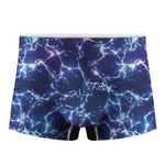 Blue And Purple Lightning Print Men's Boxer Briefs