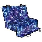 Blue And Purple Lightning Print Pet Car Back Seat Cover