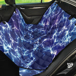 Blue And Purple Lightning Print Pet Car Back Seat Cover
