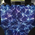 Blue And Purple Lightning Print Pet Car Back Seat Cover