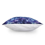Blue And Purple Lightning Print Pillow Cover