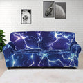 Blue And Purple Lightning Print Sofa Cover