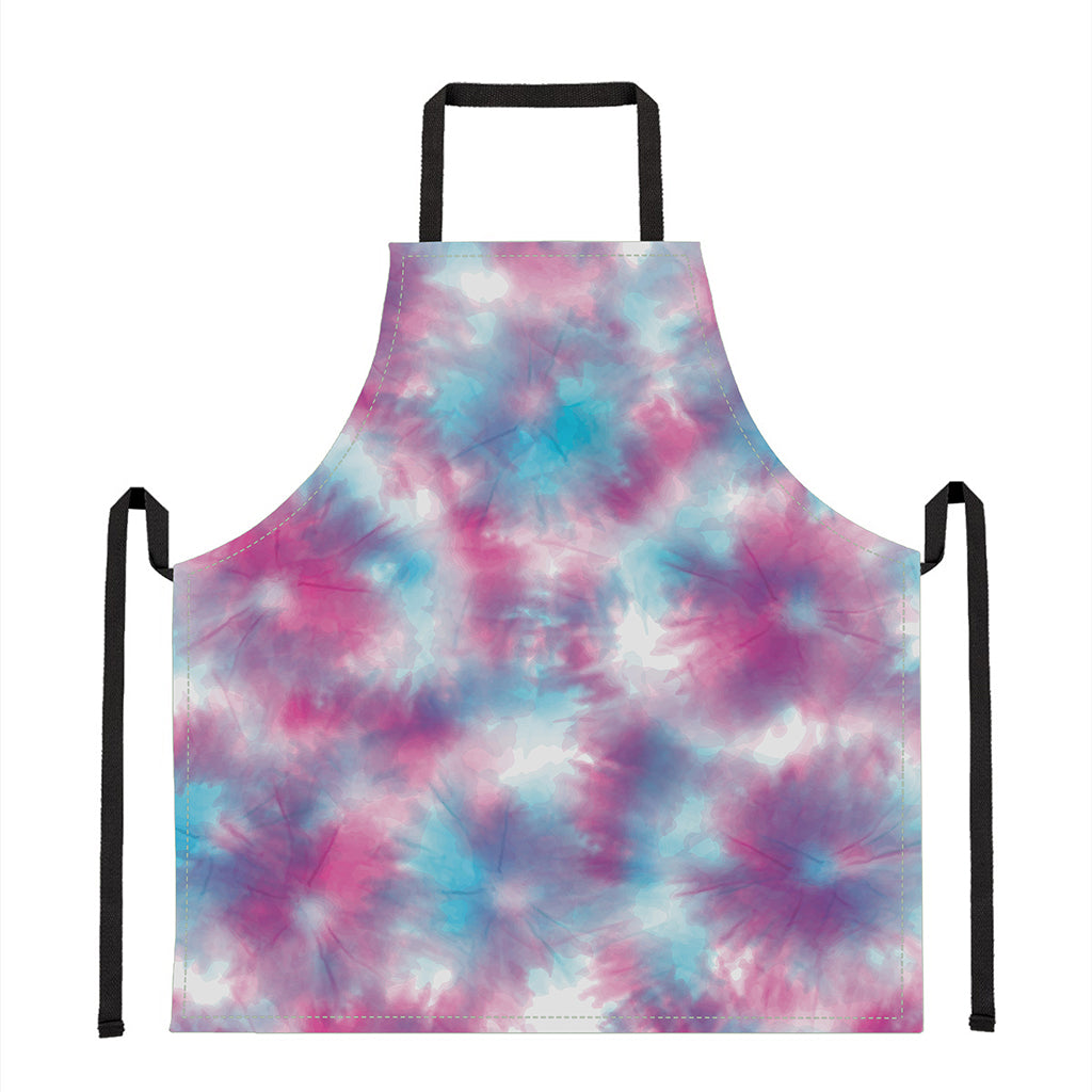 Blue And Purple Shibori Tie Dye Print Apron