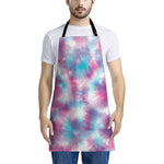 Blue And Purple Shibori Tie Dye Print Apron