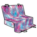 Blue And Purple Shibori Tie Dye Print Pet Car Back Seat Cover
