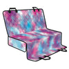 Blue And Purple Shibori Tie Dye Print Pet Car Back Seat Cover