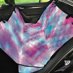 Blue And Purple Shibori Tie Dye Print Pet Car Back Seat Cover