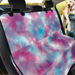 Blue And Purple Shibori Tie Dye Print Pet Car Back Seat Cover