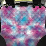 Blue And Purple Shibori Tie Dye Print Pet Car Back Seat Cover