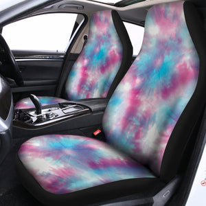 Blue And Purple Shibori Tie Dye Print Universal Fit Car Seat Covers