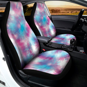 Blue And Purple Shibori Tie Dye Print Universal Fit Car Seat Covers