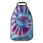 Blue And Purple Spiral Tie Dye Print Car Seat Organizers