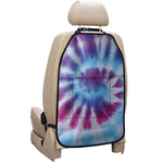 Blue And Purple Spiral Tie Dye Print Car Seat Organizers