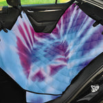 Blue And Purple Spiral Tie Dye Print Pet Car Back Seat Cover