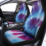 Blue And Purple Spiral Tie Dye Print Universal Fit Car Seat Covers