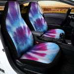 Blue And Purple Spiral Tie Dye Print Universal Fit Car Seat Covers