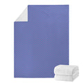 Blue And Purple Zigzag Pattern Print Blanket