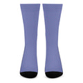Blue And Purple Zigzag Pattern Print Crew Socks