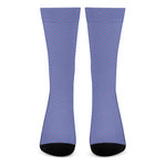 Blue And Purple Zigzag Pattern Print Crew Socks