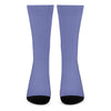 Blue And Purple Zigzag Pattern Print Crew Socks