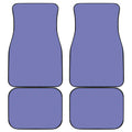 Blue And Purple Zigzag Pattern Print Front and Back Car Floor Mats