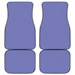 Blue And Purple Zigzag Pattern Print Front and Back Car Floor Mats