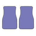 Blue And Purple Zigzag Pattern Print Front Car Floor Mats