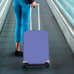 Blue And Purple Zigzag Pattern Print Luggage Cover