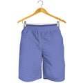 Blue And Purple Zigzag Pattern Print Men's Shorts