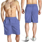 Blue And Purple Zigzag Pattern Print Men's Shorts
