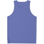 Blue And Purple Zigzag Pattern Print Men's Tank Top