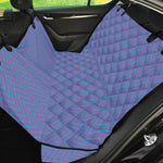 Blue And Purple Zigzag Pattern Print Pet Car Back Seat Cover