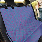 Blue And Purple Zigzag Pattern Print Pet Car Back Seat Cover