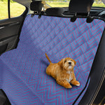 Blue And Purple Zigzag Pattern Print Pet Car Back Seat Cover