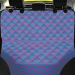 Blue And Purple Zigzag Pattern Print Pet Car Back Seat Cover