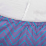 Blue And Purple Zigzag Pattern Print Sofa Cover